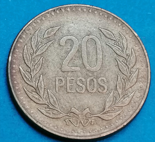 Colombia Moneda 20 Pesos 1993