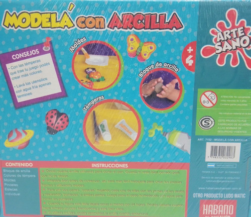 Imagen 2 de 4 de Juego Modela Con Arcilla Fabrica Artesano Arte Habano 7102