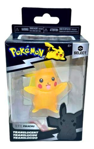 Pokemon Pikachu Translucido Vinilo Jazwares Select Original!