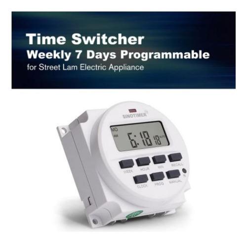 Sinotimer 220v Timer Interruptor Programable Hasta 7 Dias