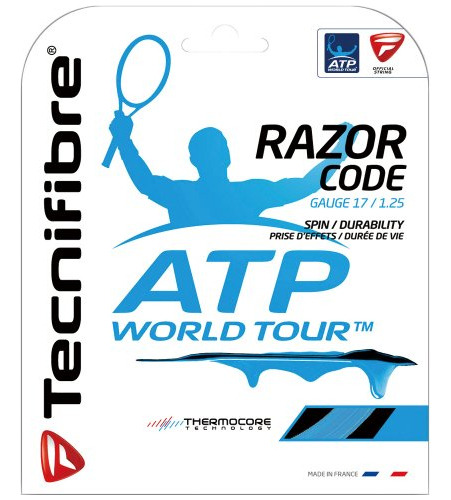 Tecnifibre Razor Code (17-1.25) Racquet String (blue)