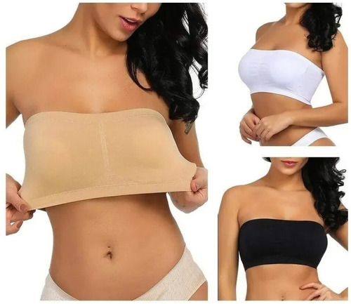 Corpiño Bandeau Aretha 923  Microfibra Sin Costura  Palermo