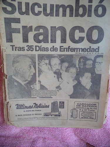 Cuando Falleció Francisco Franco En 1975