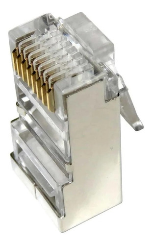 Conector Plug Rj45 Cat6 Apantallado Dixon Caja 100 Unidades