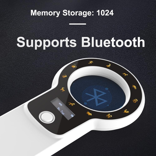 Rabitpos Lector De Microchip Para Mascotas Bluetooth, De De