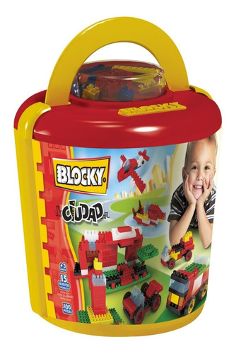 Blocky Balde Ciudad 100 Piezas