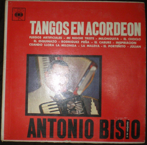 Antonio Bisio - Tangos En Acordeon (1968) Vinilo