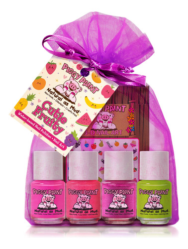 Piggy Paint - Esmalte De Unas 100 % No Toxico Para Ninas, Se