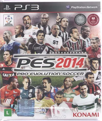 Jogo Pes 2014 Ps3 14 Midia Fisica Futebol Times Brasileiros