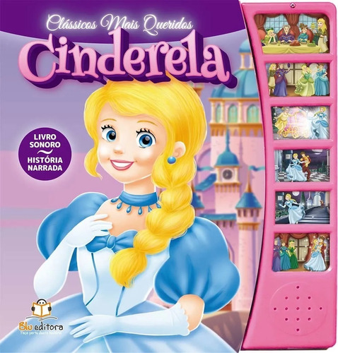 Livro Musical Princesa Cinderela Cartonado Blu Editora