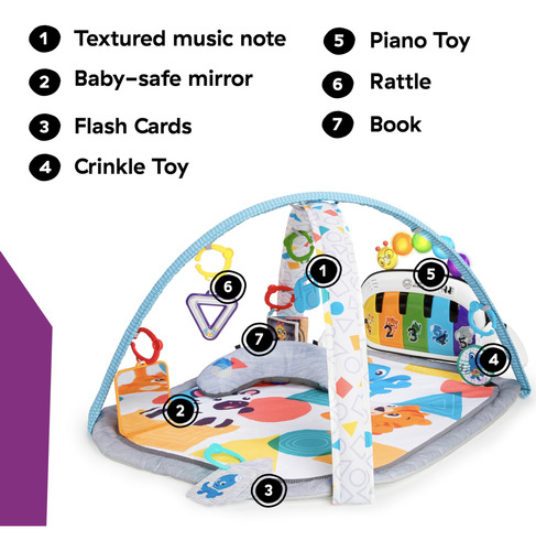 Toque Músicas De Kickin' 4 Em 1 Do Gym Baby Einstein Com Mús