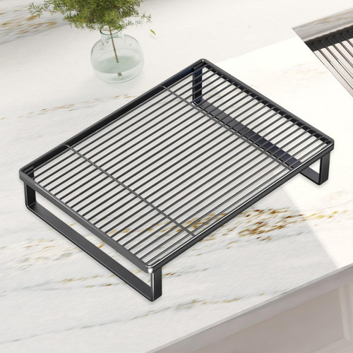 Suporte Para Fogão De Indução Com Prateleira, Preto, S