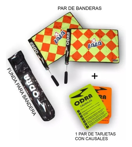 2 Banderas De Árbitro Juez Y 1 Juego De Tarjetas De Regalo