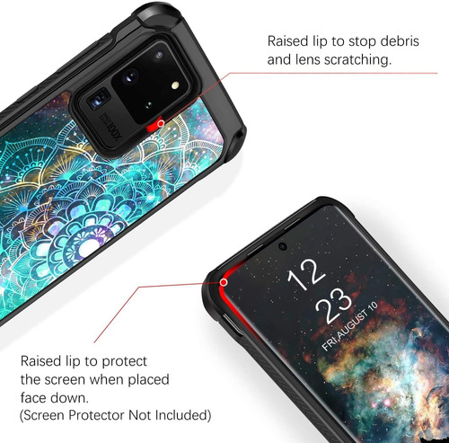 Bentoben Samsung Galaxy S20 Ultra Case, Hybrid Soft Tpu B...