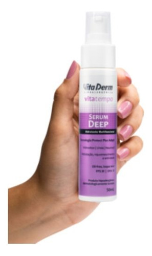 Kit 2 Unidades Vita Derm Vita Tempo Serum Deep Fps 30 50ml
