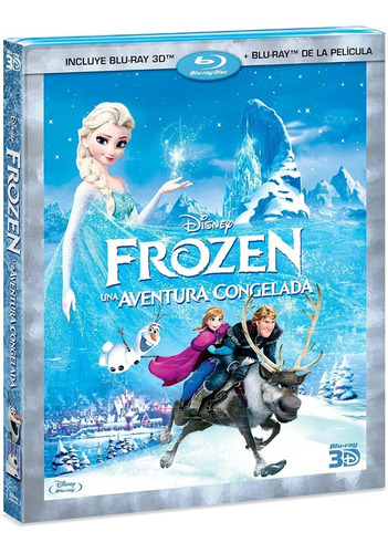 Frozen Una Aventura Congelada Pelicula Blu-ray 3d + Blu-ray 