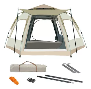 235×235cm 3-6 Personas Acampar Casa Tienda Campaña Camping