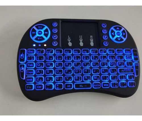 Mini Teclado Inalambrico Rgb Retroiluminado Tactil Win/andro