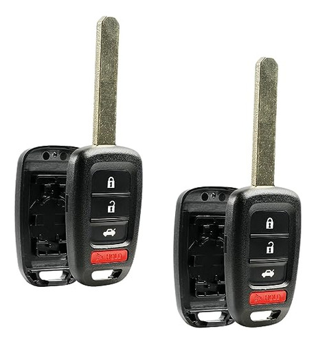 Key Fob Keyless Entry Remote Shell   & Pad Fits Hond...