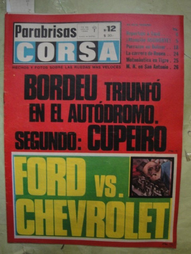 Corsa 12 Ford Vs Chevrolet Actc Rover Brm Test Formula 2