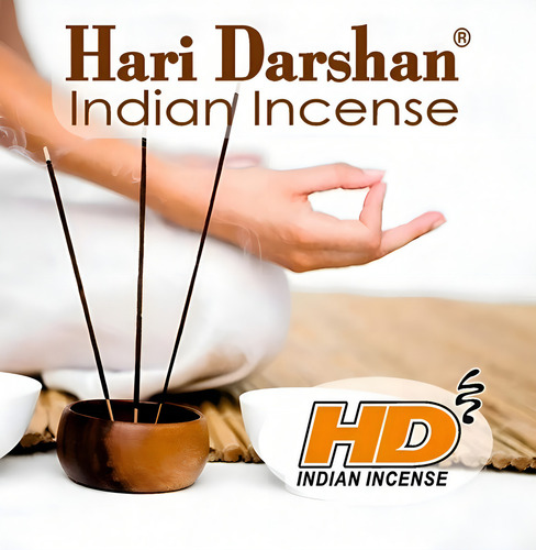 Incienso Hari Darshan, 15 Grs 15 Sticks, Rituales Sagrados Fragancia Copal + Palo Santo