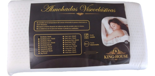 Almohada King-house 70x40 Visco Ventilada Art 001