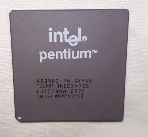 Processador Intel Pentium A80502-90 Sx968 90mhz 