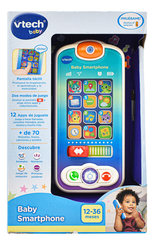 Baby Smartphone Con Frases Y Sonidos Vtech Baby Color Multicolor