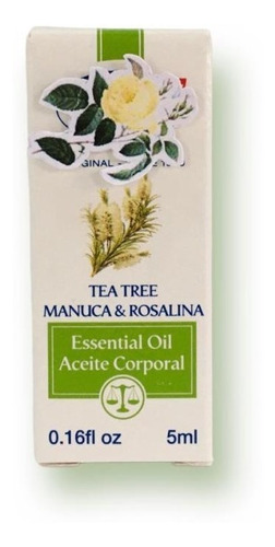 Aceite Esencial De Tea Tree Con Manuca Y Rosalina 5ml