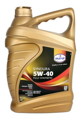 Aceite 100% Sintético Eurol Syndura 5w40 - 5 Litros