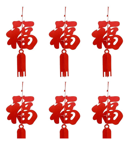 12 Uds. De Decoraciones Colgantes De Año Nuevo Chino,