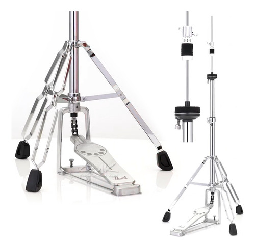 Máquina Pearl De Hi-hat Chimbal H-830 Reforçada - Bateria