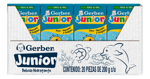 Bebida Hidratante Gerber Etapa 4 Manzana Guayaba 200ml