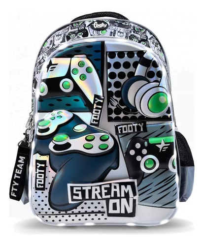 Mochila Footy Gamer Escolar 25l Niños Sport Town