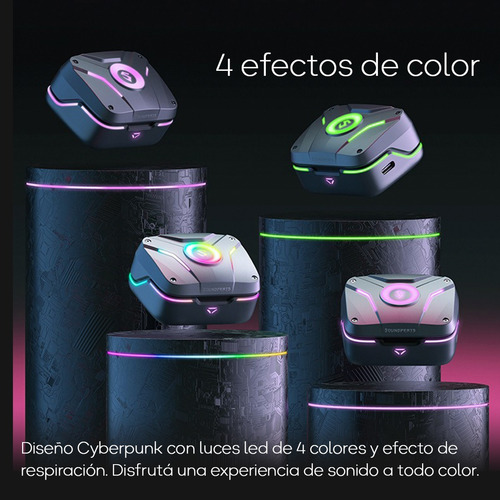 Imagen 7 de 10 de Auriculares In-ear Bluetooth 5.3 Gamer Soundpeats Cybergear