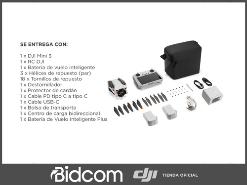 Mini Drone Dji Mini 3 Fly More Combo Con Cámara 4k + Control