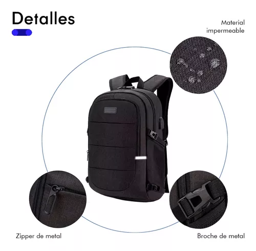 Mochila para Laptop Antirrobo con Candado de Combinación