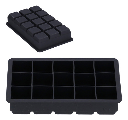 Molde Para Hacer Hielo, 15 Rejillas, Tapa De Silicona Apta