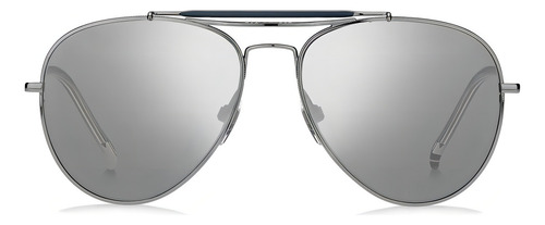 Óculos De Sol Tommy Hilfiger Th1709/s 6lb/58 Espelhado Prata
