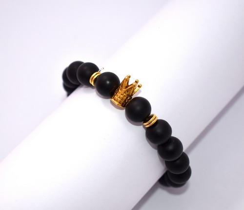 Pulsera Buda Piedra Volcanica Mujer Hombre Manilla Neopreno