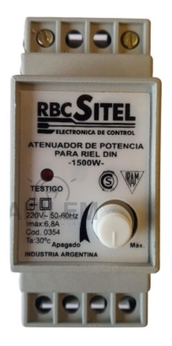 Dimmer Dimer Regulador Intensidad Para Riel Din 1500w