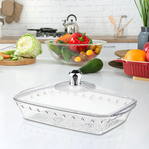 Servir Bandeja Con Ensalada De Tapa Servir Plato De Argent L