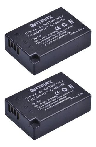 Bat Eria Batmax LP-E17 Canon T6s T6i T7i Sl2 Sl3 M3 M5 M6