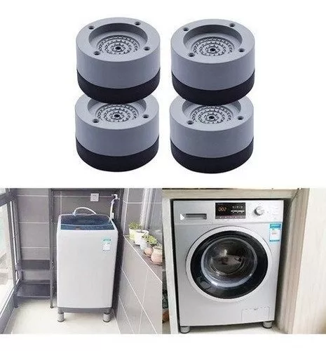 Soporte elevador para lavadora, con patas ajustables y duraderas de acero  inoxidable, amortiguador y silencioso, soporte para lavadoras y mini