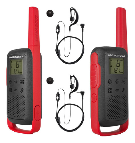 16 Rádio Walk Talk Motorola T210br Com 16 Fone Ptt+ 1 Brinde