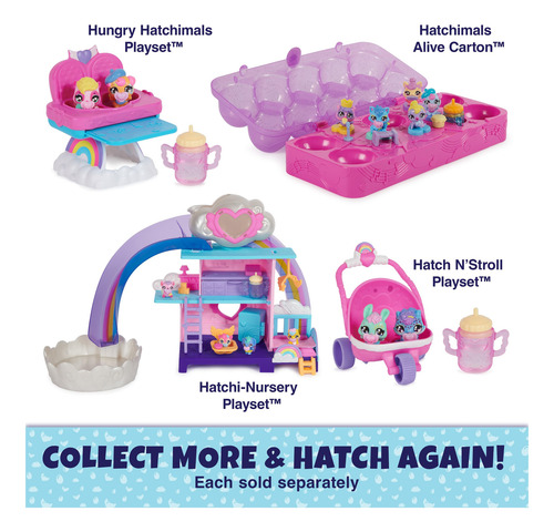 Playset Toy Hatchimals Alive Hatchi-nursery Con 4 Minifigura