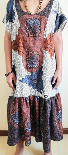 Imagem 6 de 6 de Vestido Feminino Tecido Longo Geni