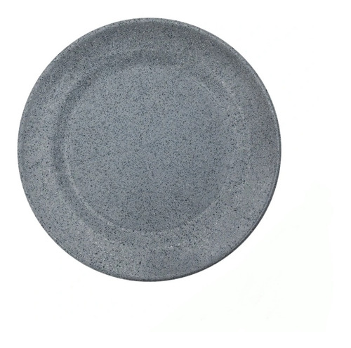 Plato Trinche Gris Melamina 26.5 Cm 10 Piezas