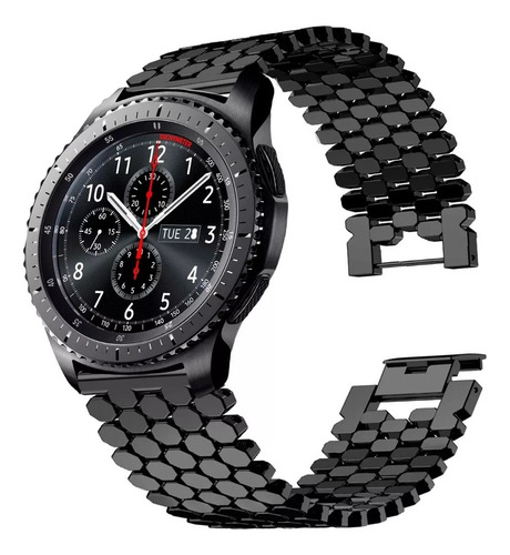 Correa Metal Hexagonal Para Smartwatch Aitafy Idw19 Alexa