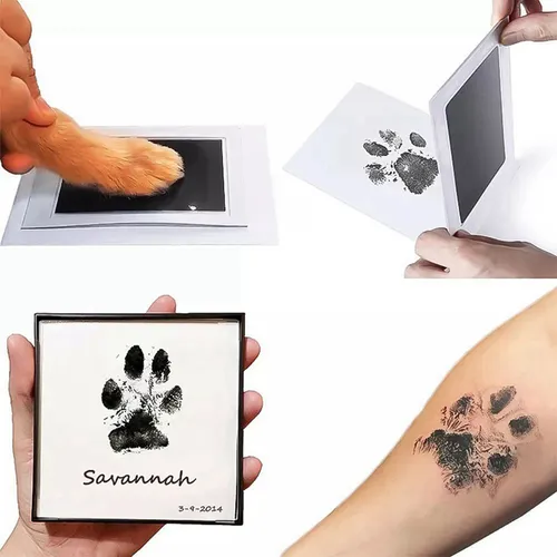 Kit De Tinta Con Estampado De Perros Para Mascotas, Huellas